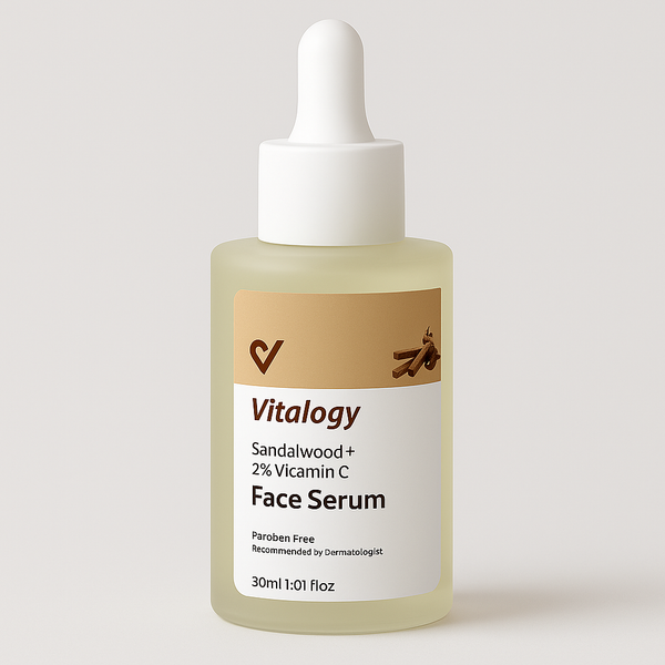 Sandalwood + 2% Vitamin C Face Serum