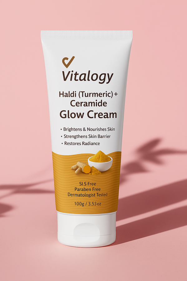 Vitalogy Haldi (Turmeric) + Ceramide Glow Cream (50g)